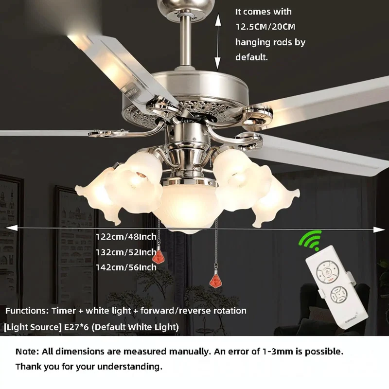 Kick Up Your Space With Smooth Operator LED Fandelier Ceiling Fan Featuring Reverse Rotation And Blazin Cool Breeze 48 To 56 Inch Wide Lay Back Easy Install
