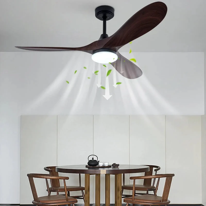 Built Tight Heavy Duty Ceiling Fan With Integrated 48W Led Light No Sweat Silent 35Db Operation And Killer Smart Remote Controls For Speed And Warm To Cool White Light Tuning