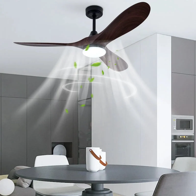 Built Tight Heavy Duty Ceiling Fan With Integrated 48W Led Light No Sweat Silent 35Db Operation And Killer Smart Remote Controls For Speed And Warm To Cool White Light Tuning