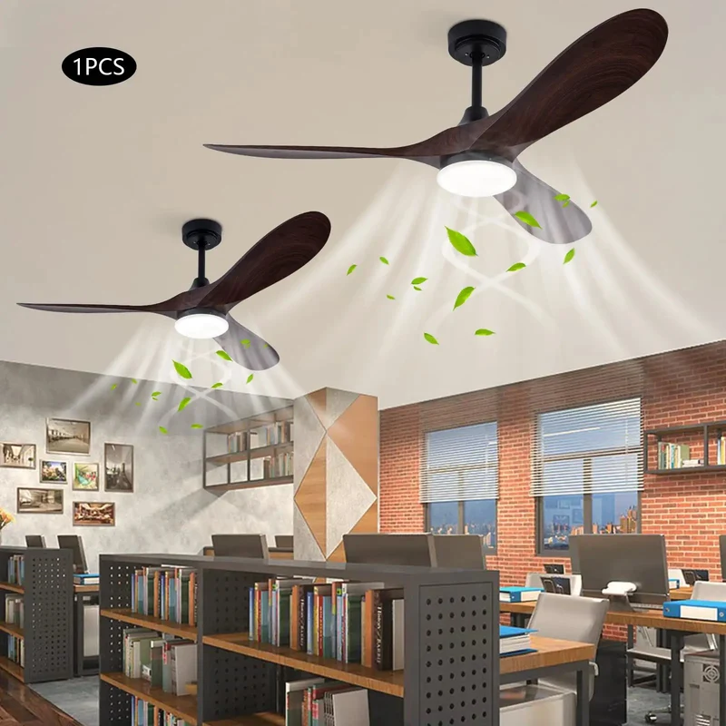 Built Tight Heavy Duty Ceiling Fan With Integrated 48W Led Light No Sweat Silent 35Db Operation And Killer Smart Remote Controls For Speed And Warm To Cool White Light Tuning
