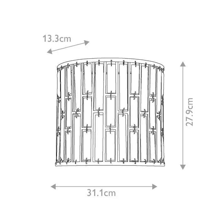 Lampe murale noir et verre pour lit Chambre