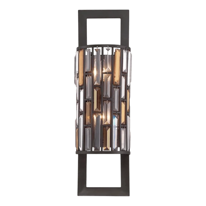 Lampe murale noir et verre Salon