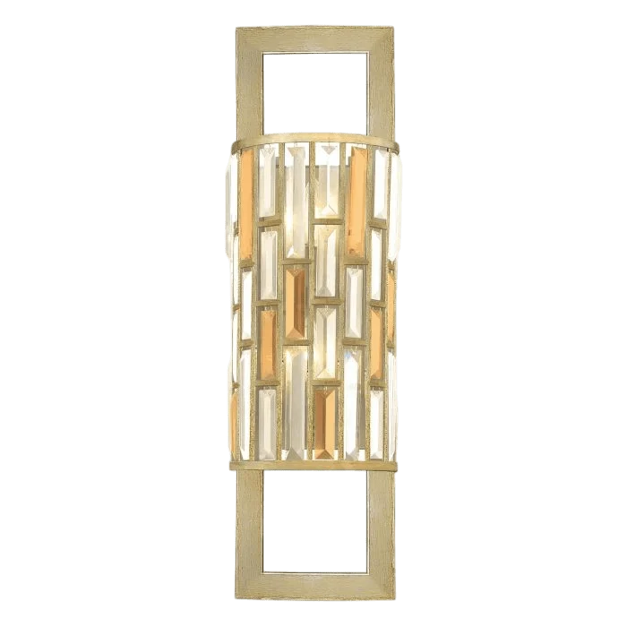 Lampe murale Verre Dorée Salon Italien
