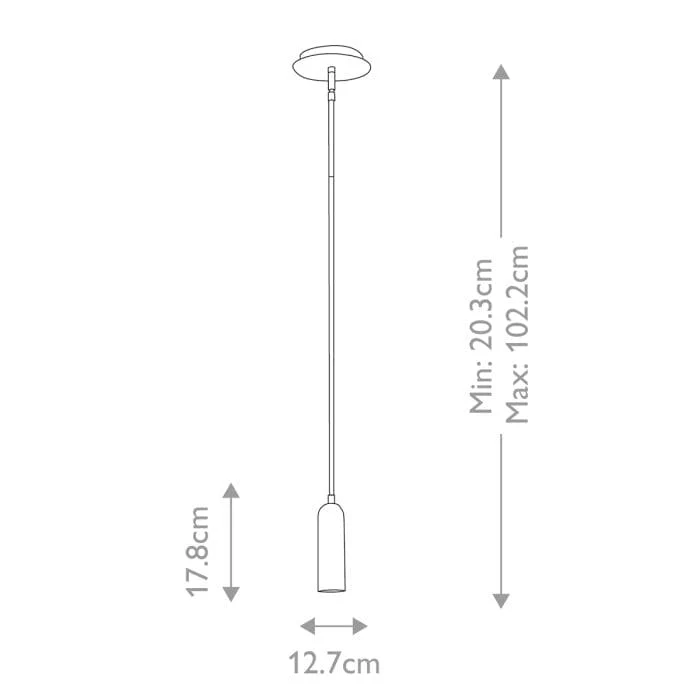 Fil suspension luminaire LED dore Chambre