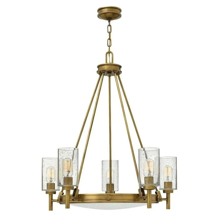 Lustre chandelier dore Couloir Salon