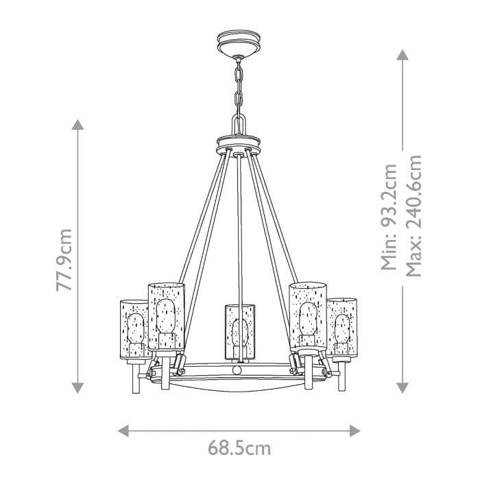 Lustre chandelier dore Couloir Salon