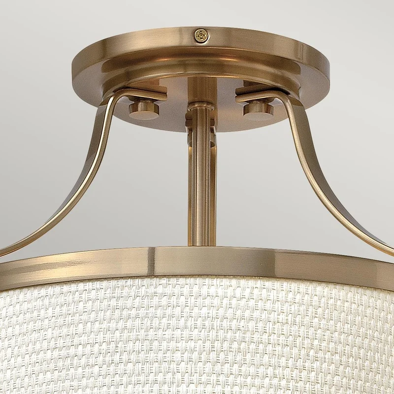 Lampe plafond blanc dore industriel Cuisine