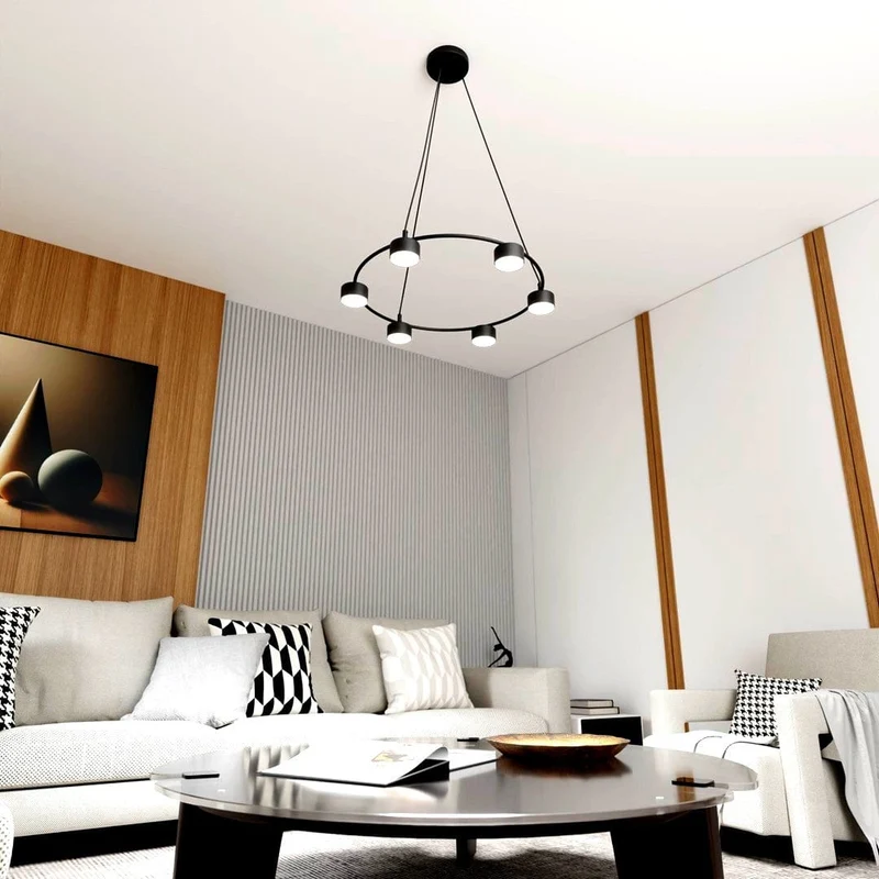 Lustre blanc pour Chambre Hotel