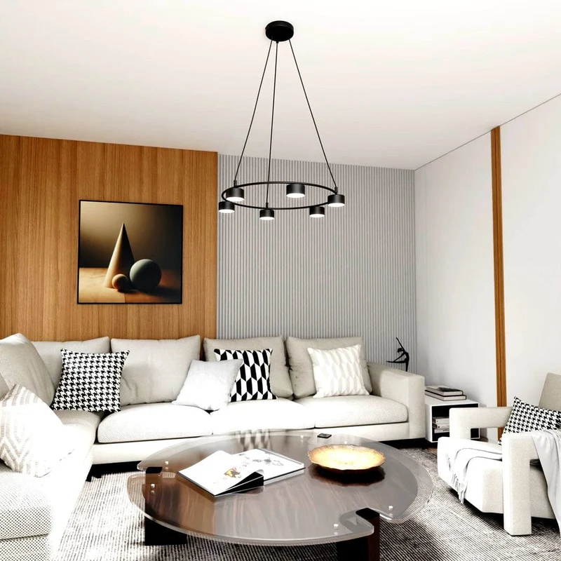 Lustre blanc pour Chambre Hotel