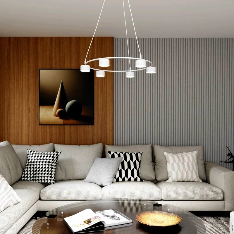 Lustre blanc pour Chambre Hotel