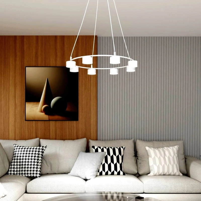 Lustre blanc pour Chambre Hotel