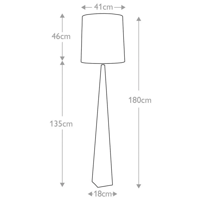 Lampadaire Noir Abat Jour Blanc Salon