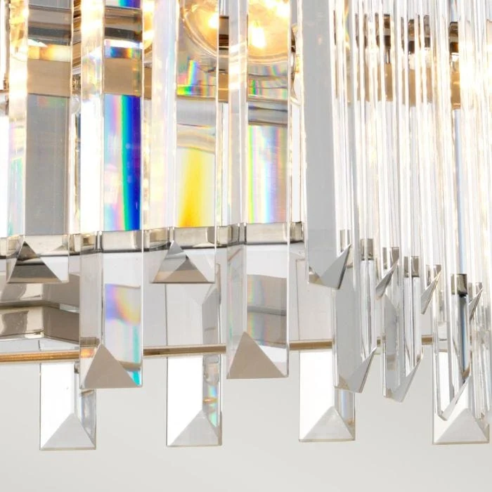 Lustre moderne en verre Salon