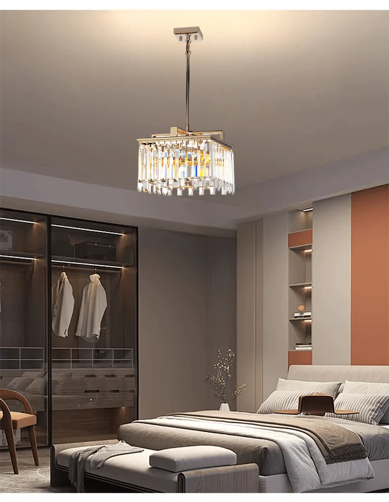 Lustre moderne en verre Salon