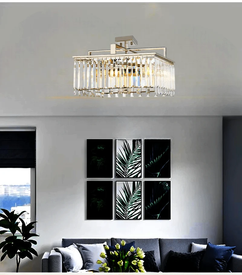 Lustre verre ajustable