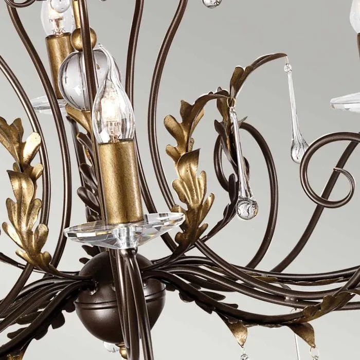 Lustre dore pour grande Salle a Manger