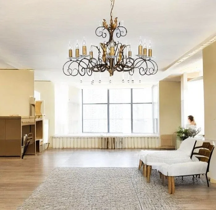 Lustre vintage chandelier Salon