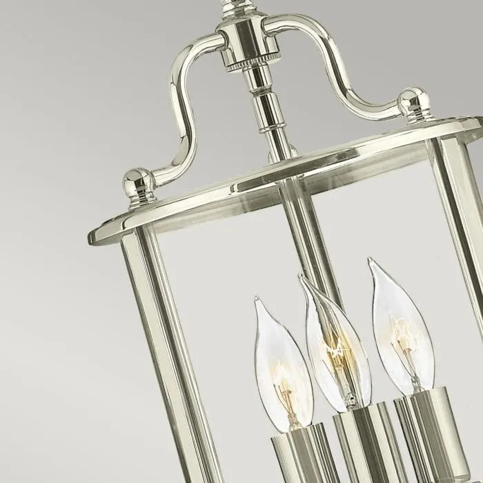 Petite lampe de couloir argente