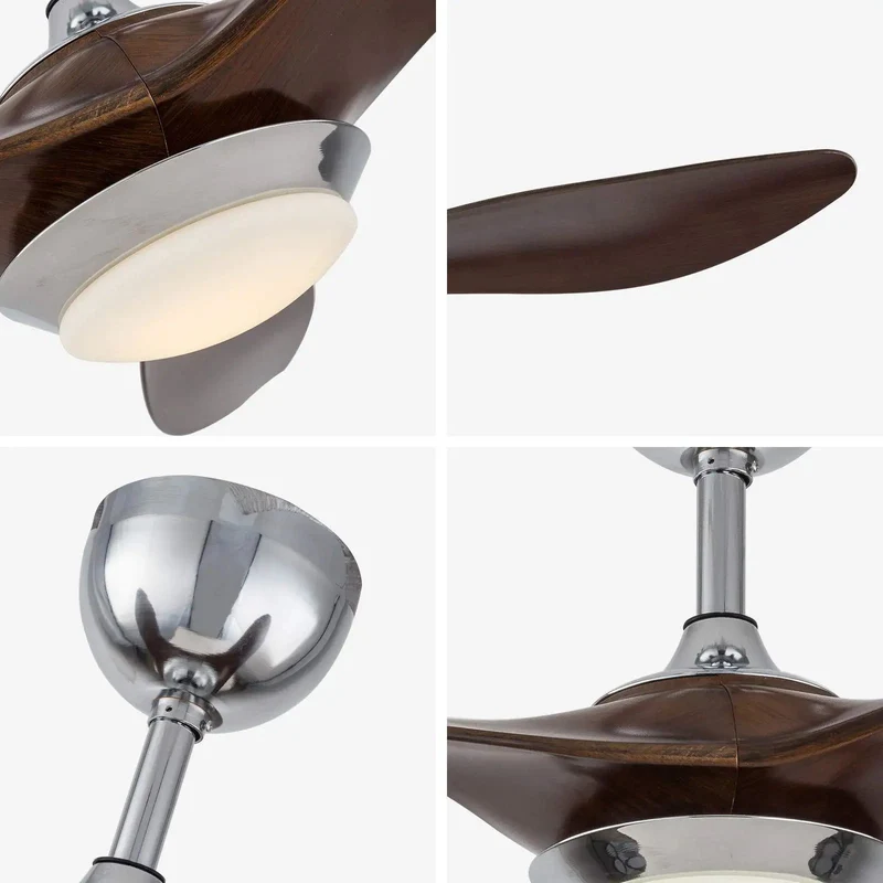 48 Inch Ceiling Fan With Warm Led Chandelier Light And Quiet Reversible Motor Spins Out A Kickin Breeze Through Family Rooms While Operating Like A Dream
