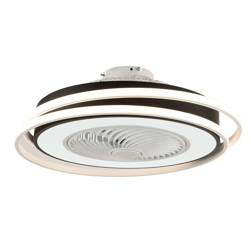 Modern 5 Blade Ceiling Fan With Light Featuring Silent Copper Motor Smooth Cruising Performance Remote Control Trio Lighting Modes For Setting The Perfect Low Key Chill Room Setup