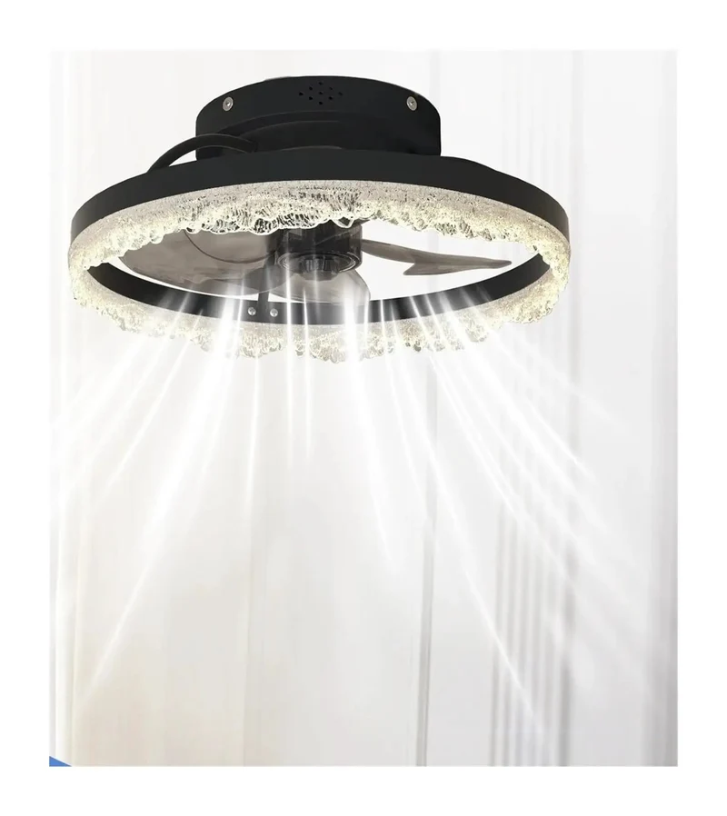 Knockout Sleek Chandelier Ceiling Fan With Killer Led Light And Acrylic Flush Mount Design Offering Dead Silent Smart Operation And Hidden Blades For Super Smooth Airflow Vibes