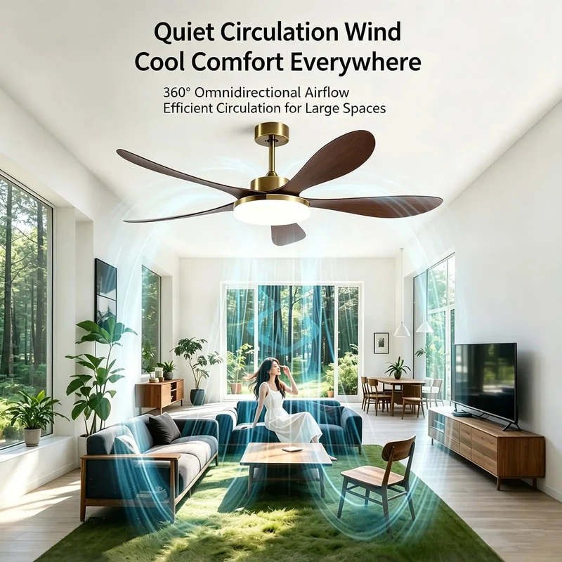 Slick Chinese Antique Vintage Ceiling Fan With Embedded Led Light Five Blade Chandelier Silhouette Dc Inverter Engine Reversible Draft Setting Six Speed Hush Mode Cool Summer Breeze And Cozy Winter Air Distribution Total Room Refresh
