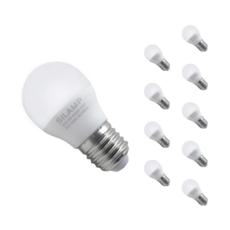 Ampoule LED E27 8W 220V G45 300° - Pack de 10