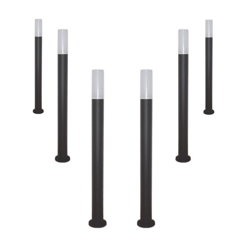 Borne Extérieure LED 1m IP65 220V pour Ampoule E27 - Pack de 6