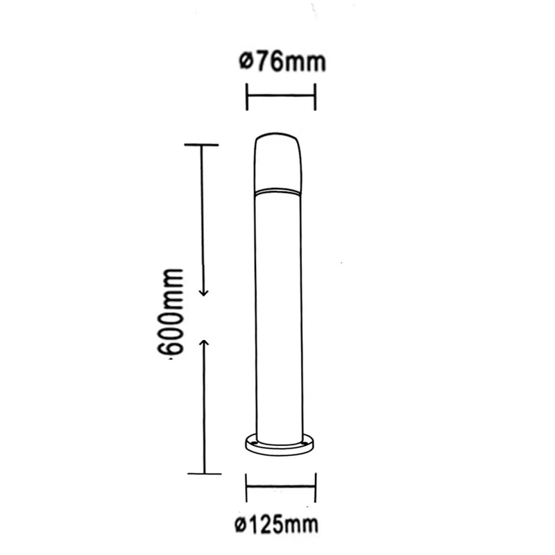 Borne Extérieure 60cm 220V IP65 pour Ampoule E27