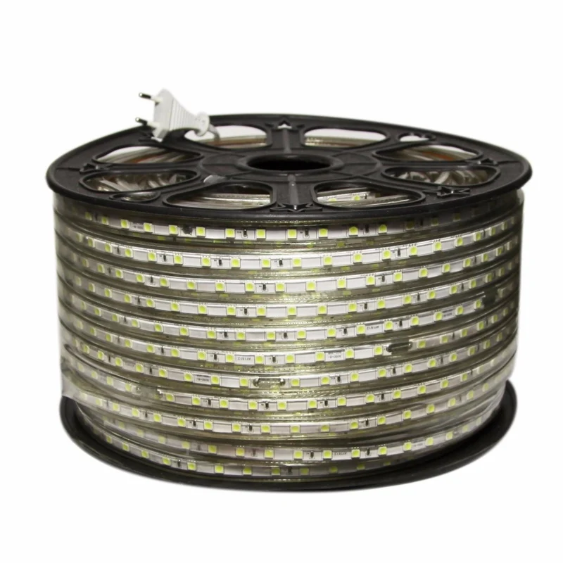 Ruban LED 220V 5050 IP65 60LED/m (Vendu sur mesure au mètre)