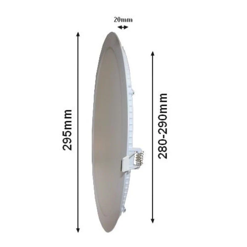 Spot LED Extra Plat Rond 24W Blanc