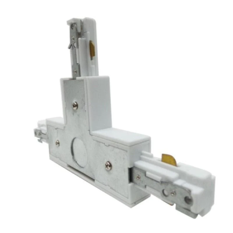 Connecteur LED en T pour Rail Monophasé BLANC