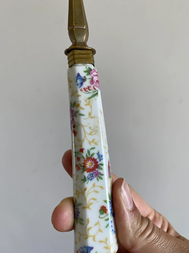 Pelle à tarte manche porcelaine