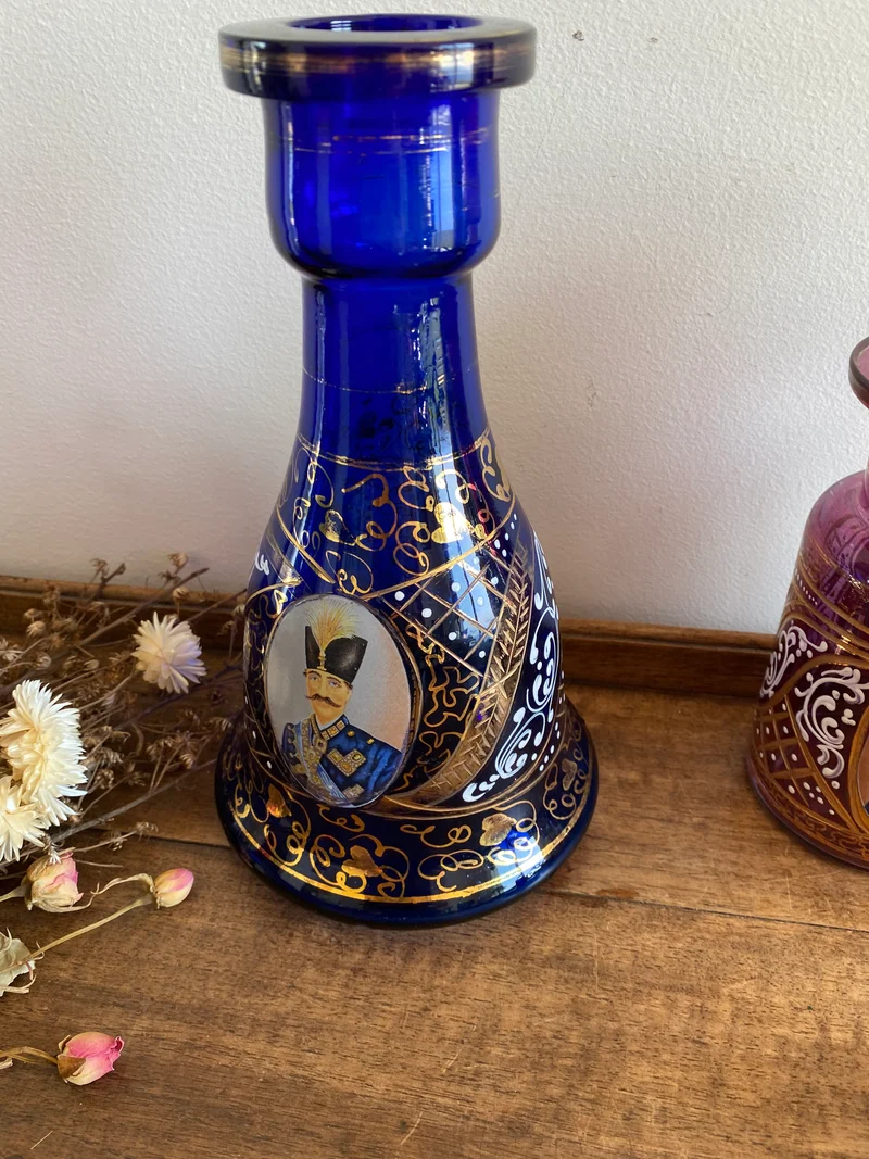 Flacons à bouchon en verre coloré