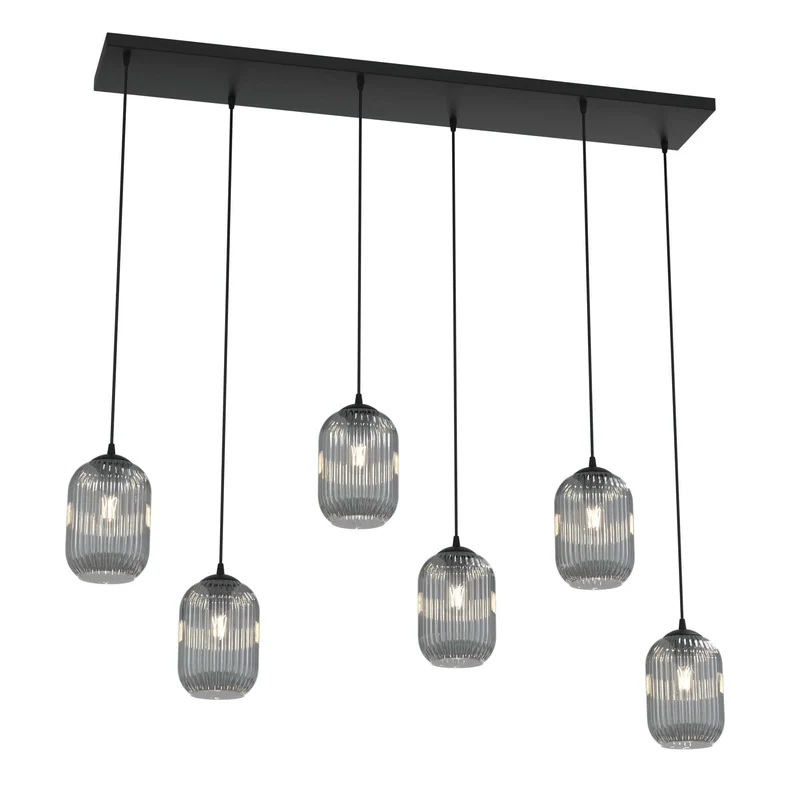 Lustre suspension pour table a manger noir