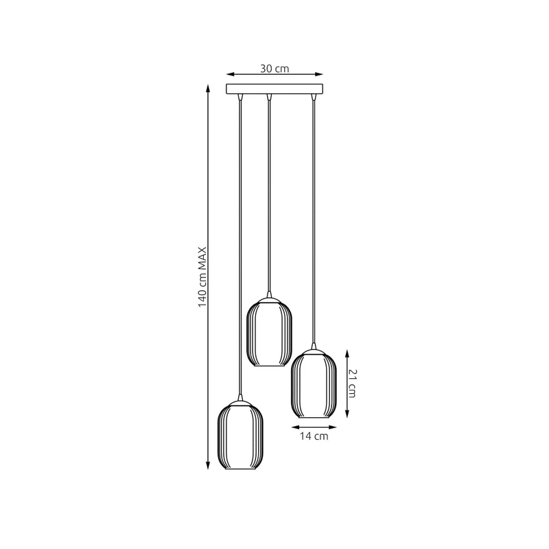Lampe suspension escalier noir