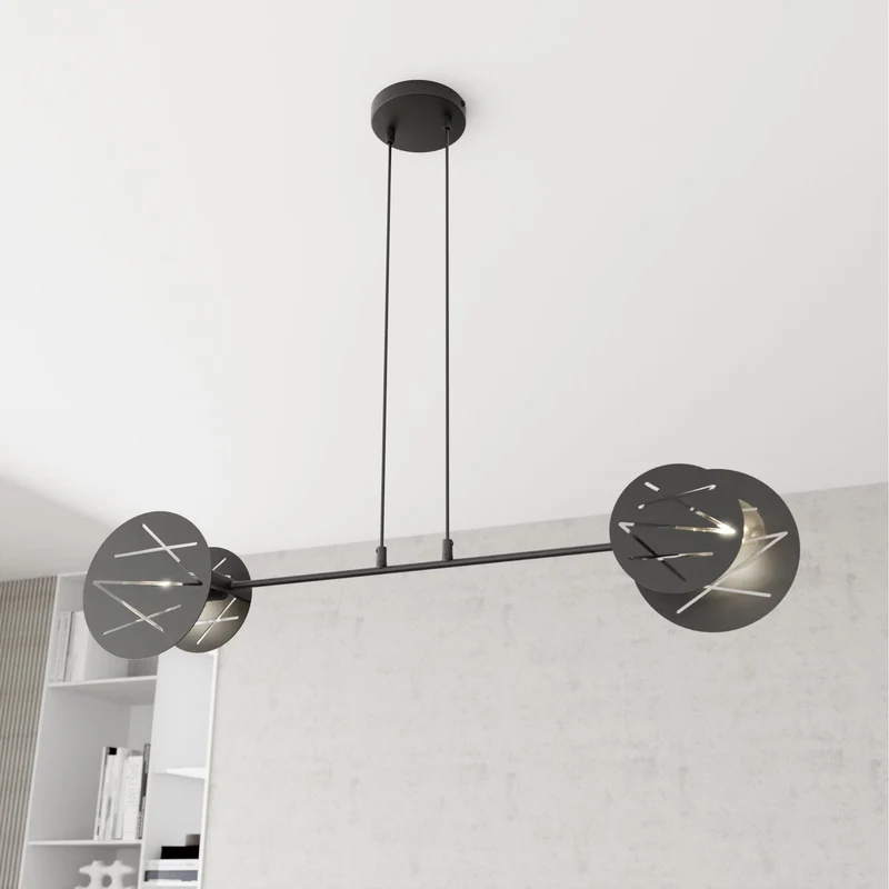 Lustre en Suspension design pour Salon noir