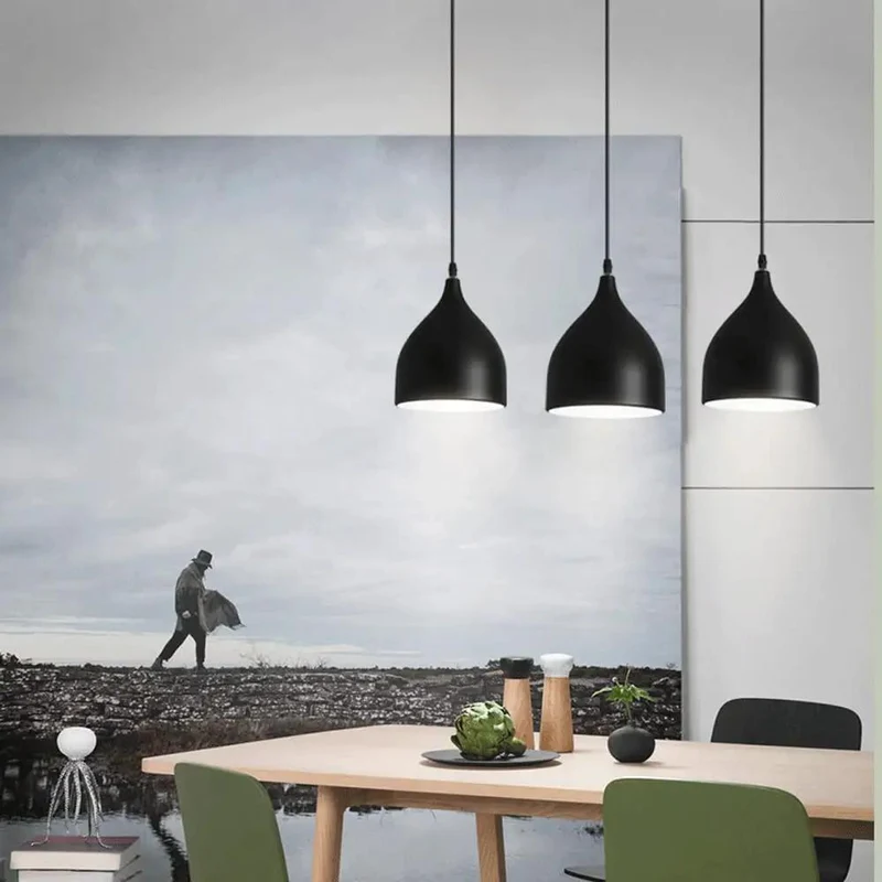 Dark Antique Farmhouse Pendant Light With Single Hanging Shade For Rustic Dining Room And Cozy Living Spaces Matte Black Metal Ceiling Lamp With Adjustable Drop Chain