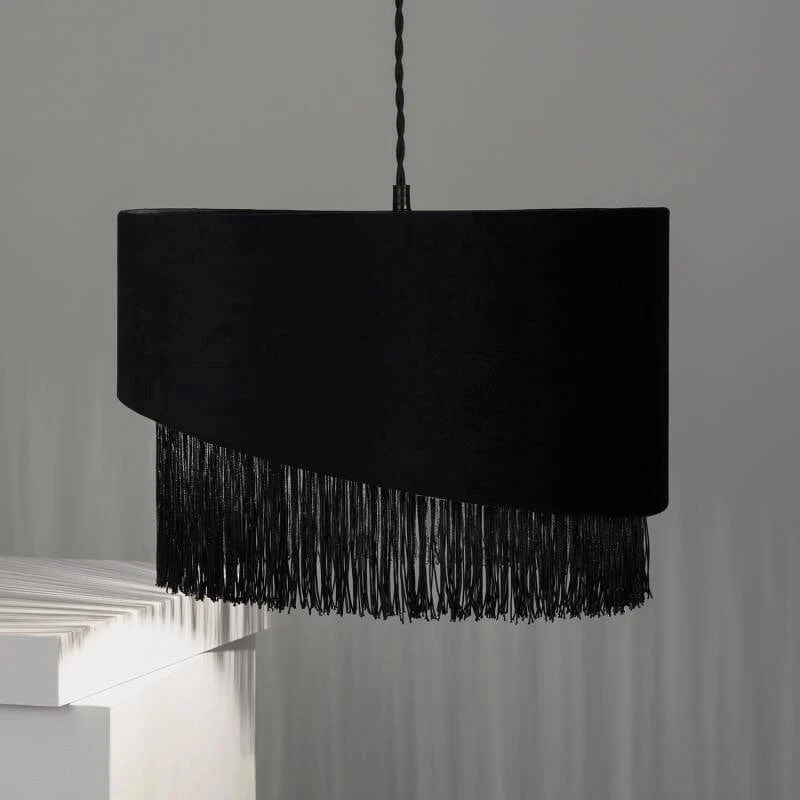 Suspension noir en velours Chambre