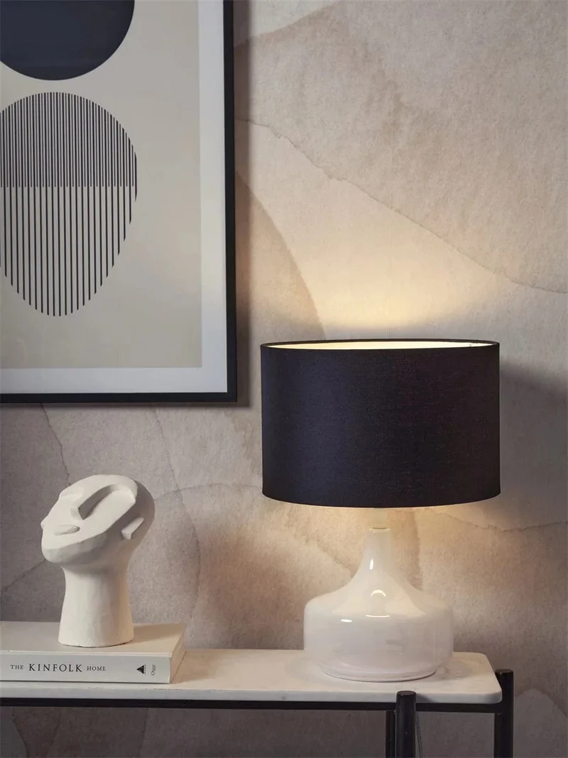 Lampe de salon moderne Chevet Noir blanc
