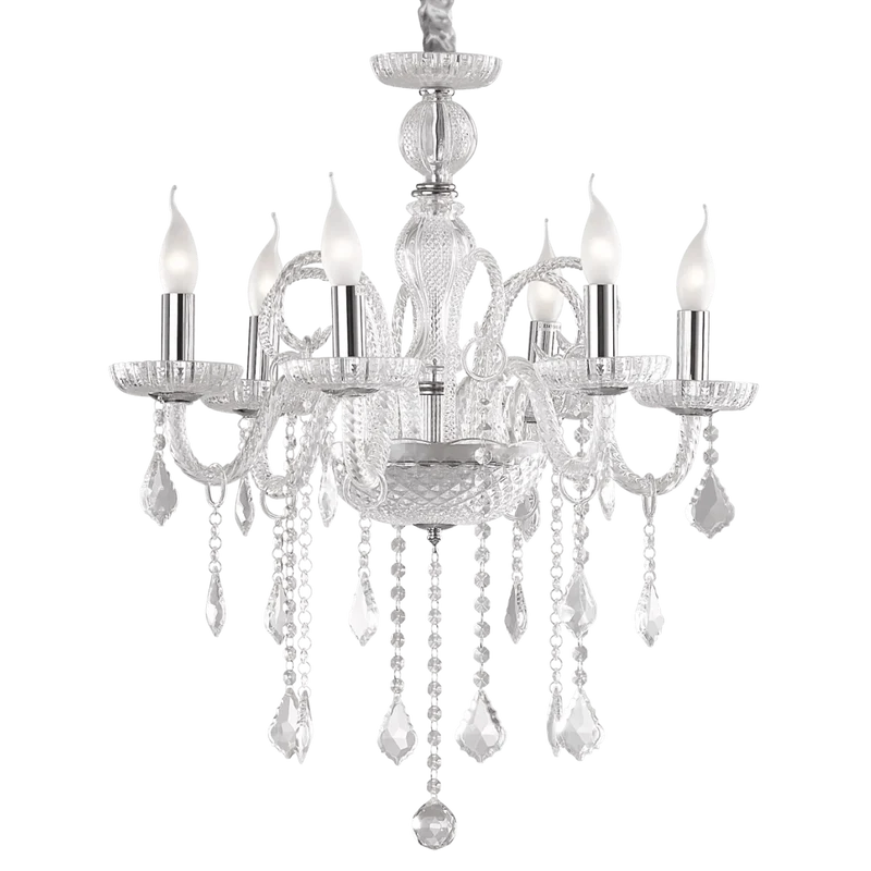 Lustre cristal en verre soufflé Salon