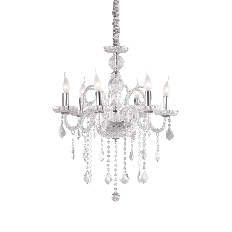 Lustre cristal en verre soufflé Salon