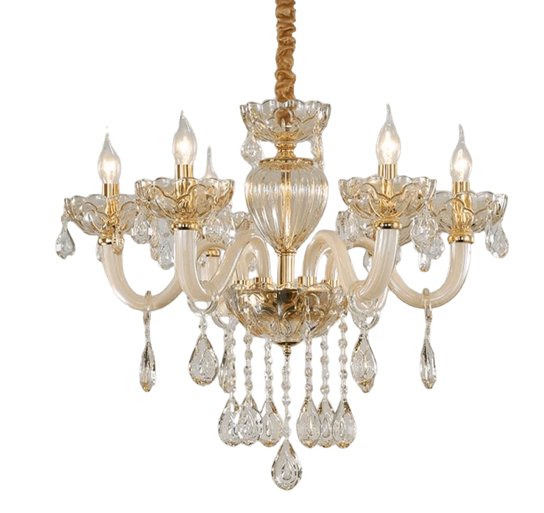 Petit lustre doré luxe Salle a Manger