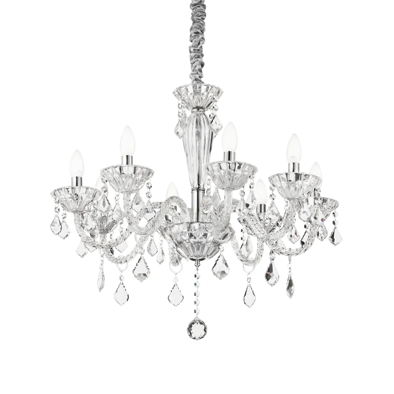 Lustre luxe cristal chic pour salle a manger