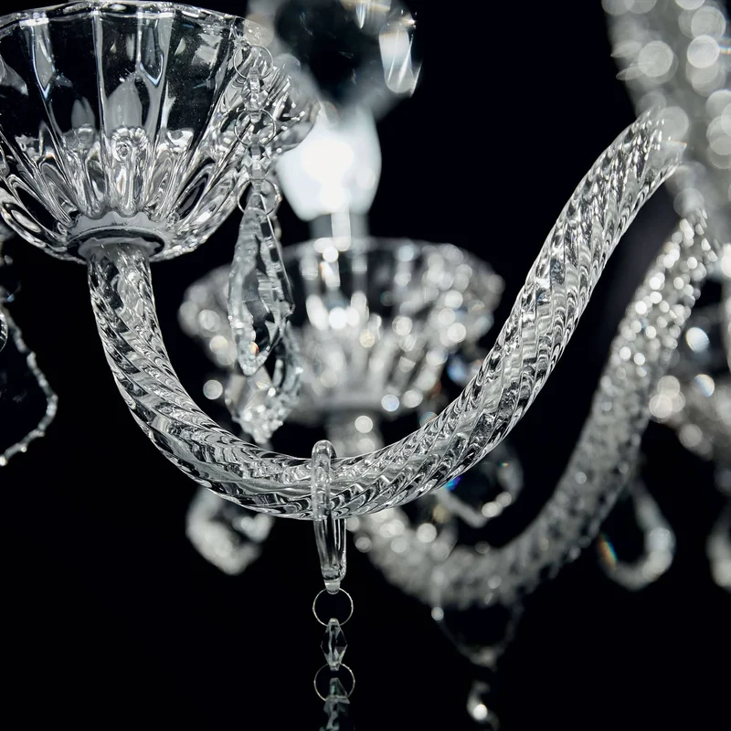 Lustre luxe cristal chic pour salle a manger