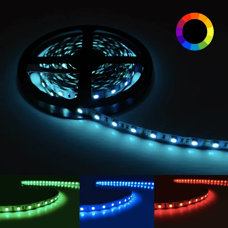 Ruban LED RGB 24V 5M 5050 IP20 60LED/m