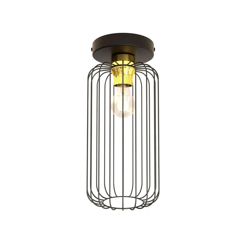 Plafonnier pour Salon Industriel noir