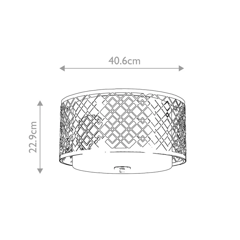 Luminaire plafonnier doré Salon