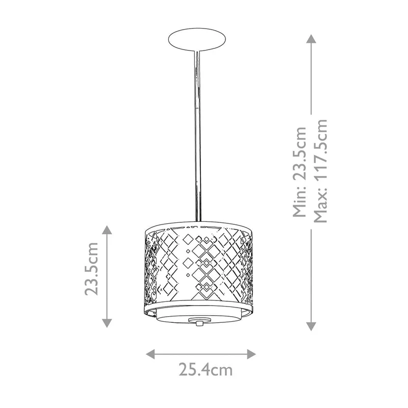 Petit luminaire suspension doré Entrée