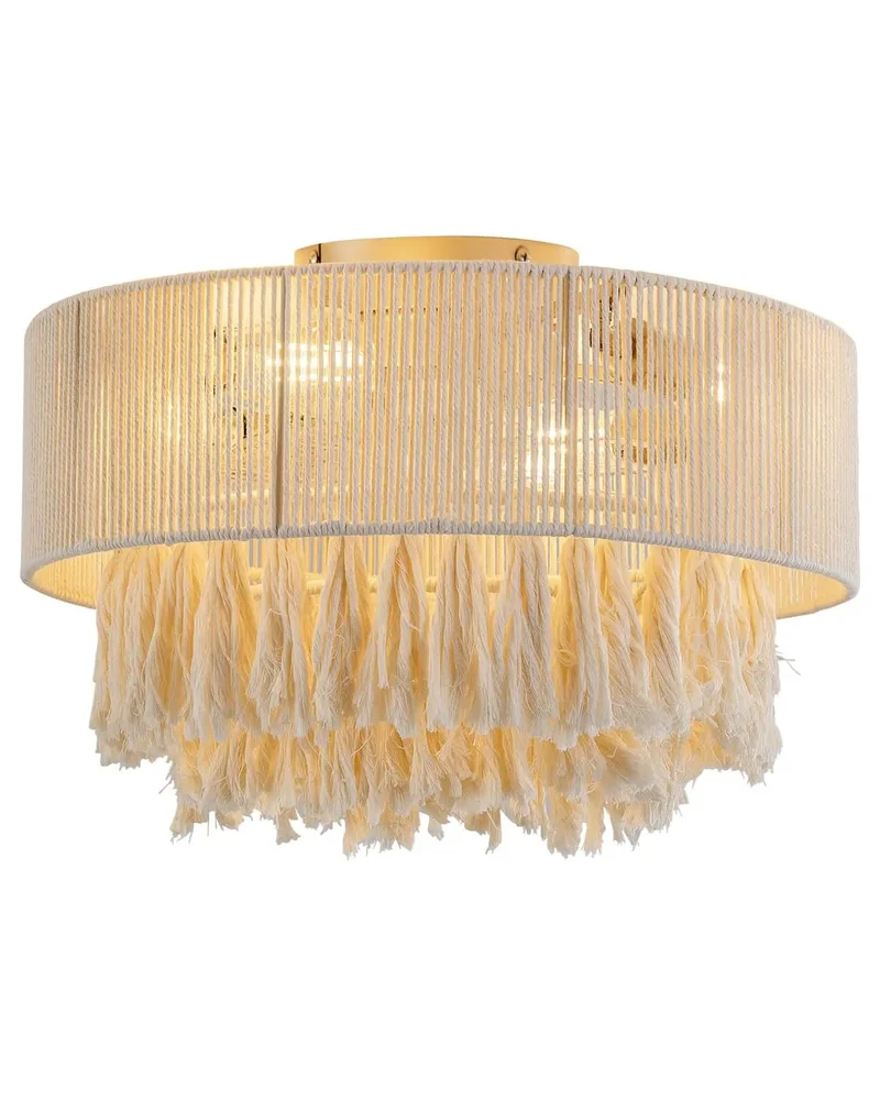 Premium Gold Ceiling Fan With Integrated LED Light And Ultra Quiet Motor For Living Rooms And Bedrooms Adds Serious Drip To Any Space While Slinging Chill Breeze All Day Long